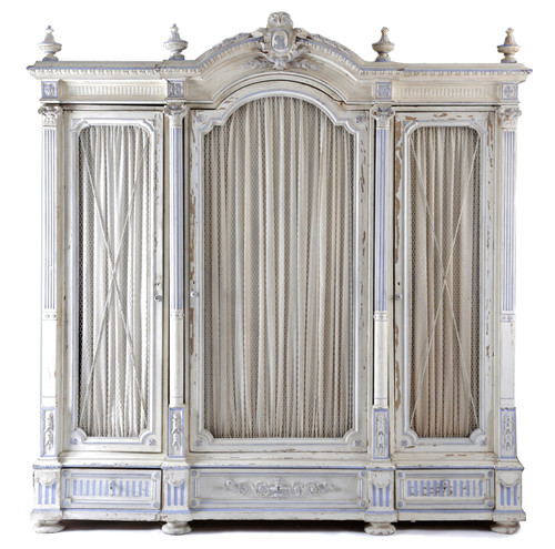 French painted blue and - french,