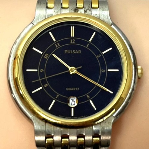 Pulsar quartz watch two - watch,, two-tone