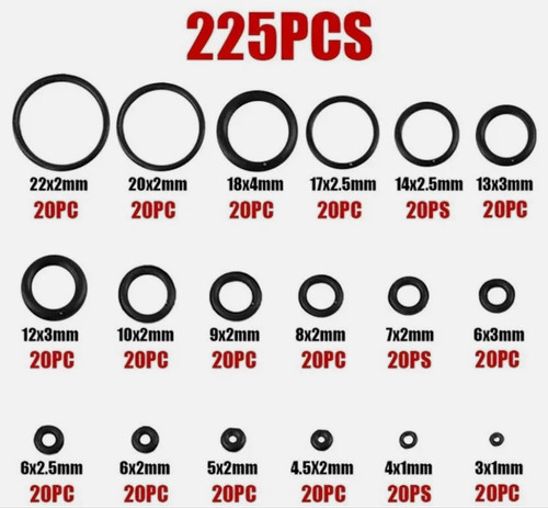 225pc assorted ring set - ring,