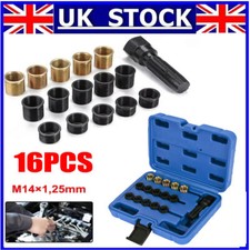 14mm SPARK PLUG RETHREAD KIT CYLINDER HEAD TAP, REAMER & HELICOIL THREAD INSERT