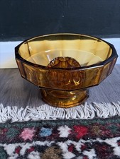 Vintage Glass Rose Bowl Flower