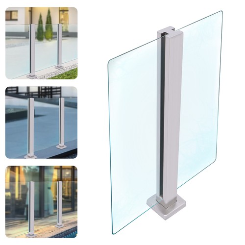 Glass railing post - glass,