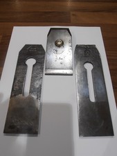 2 x Antique Plane Irons with 1 Chip Breaker 2 1/8"