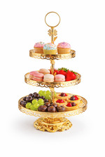 Luxury 3 Tier Gold Dessert