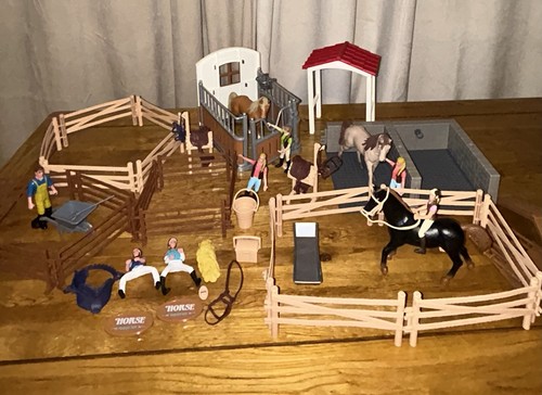 Horse play set stable - horse,
