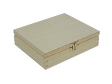 Wooden box with lid for