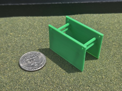 Scale trench box in green - 1/87,