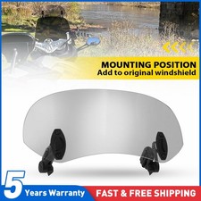 Clip On Motorcycle Windshield