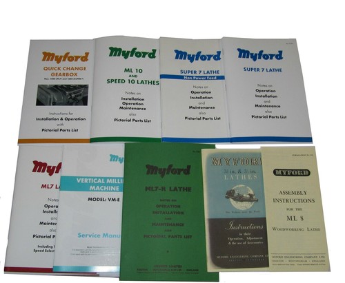 Myford lathe manual - lathe,