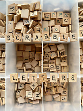Wooden Letter Titles Scrabble - Craft -  Alphabet - Game - UK - Set Of 20 Or 10