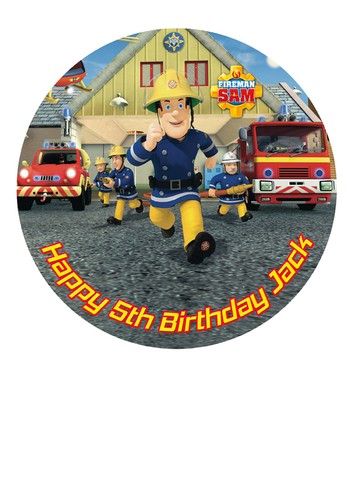 Fireman sam personalized - personalized, cake