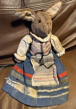 Vintage mohair clothed rabbit
