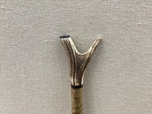 Red deer antler walking hazel - red,