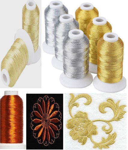 Metallic embroidery threads - embroidery,
