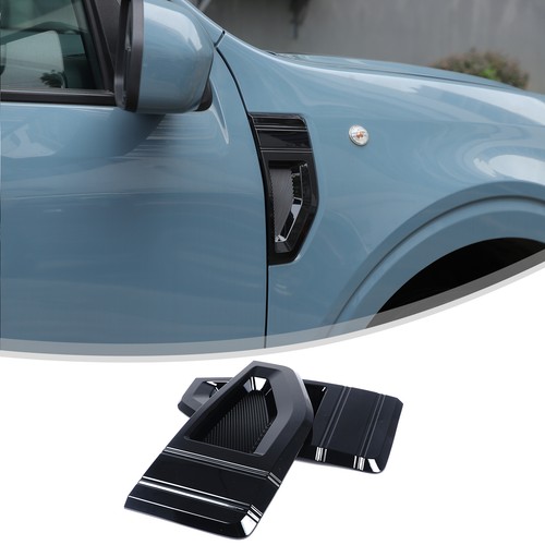 Gloss black front side fender - black,