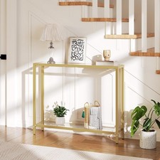 HOOBRO Gold Console Table Sofa