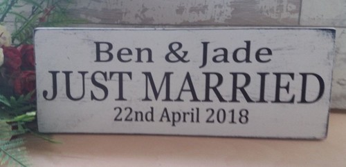 Personalised just married - personalised,