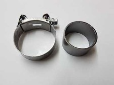 Yamaha FZ 750 1985 - 1987 Exhaust Collector Box Pipe Seal & Clamp - Front - 1