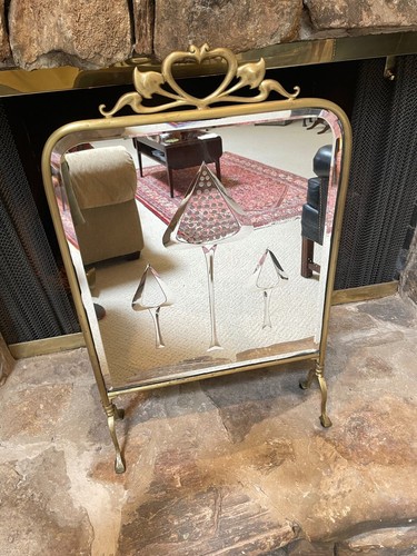 Antique art nouveau brass and - antique,