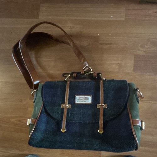 Harris tweed satchel bag - tweed,