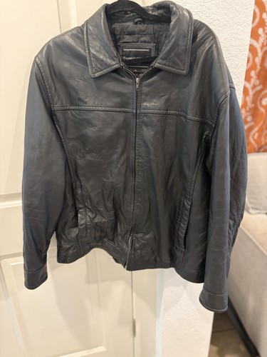 Vintage black leather - black,