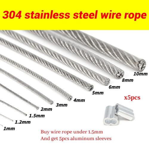 10m pvc coated stainless - coated,