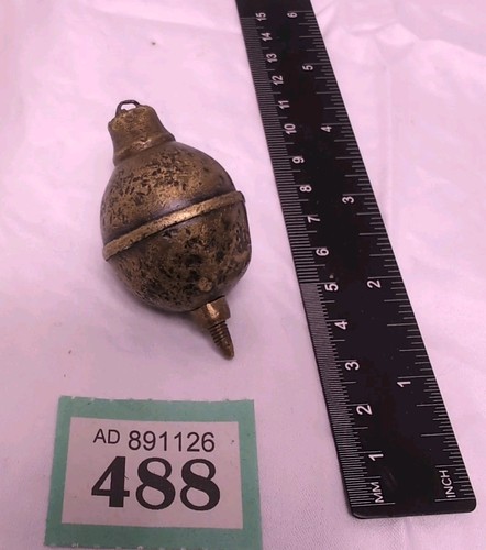 Antique brass plumb - plumb, string