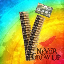 Adult Army Soldier Rambo Ammunition Bullet Belt Fancy Dress Accessory Unisex