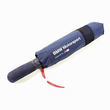 OEM BMW M Collection, M Logo Folding Automatic Blue Umbrella With Cover