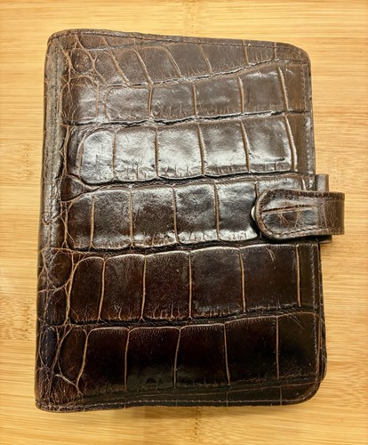 Vintage mulberry croc - mulberry, embossed