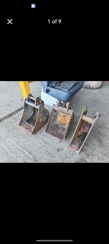 Micro digger bucket - digger, 25mm