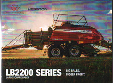 Massey Ferguson Hesston "LB2200 Series" Large Square Baler Brochure Leaflet