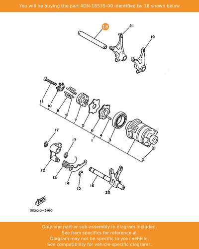 Yamaha bar shift fork guide - bar,,