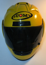 Suomy Full-Face Motorcycle Helmet – Yellow – Size Large – Excellent Cond