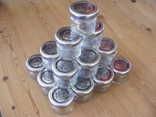 Wilkin & Sons empty jam jars 28g Tiptree wedding favours crafts findings washers
