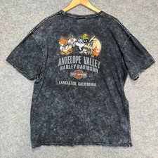 Harley Davidson Looney Tunes World Domination Shirt Mens XL Antelope Lancaster