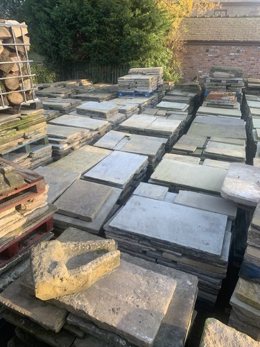 Reclaimed yorkstone flags - reclaimed,