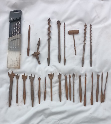 Vintage woodworking tools and