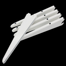 Twin Slot Brackets White Shelving Support Adjustable Rack UK SUPPLY