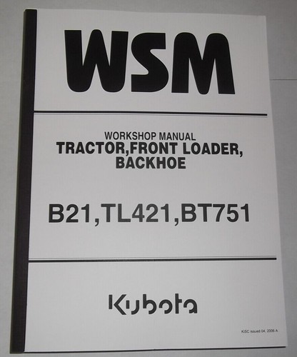Kubota b21 tl421 - tl421, tractor