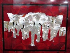 Elephant Art Inlay Wall