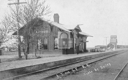 1908 railroad train station - railroad,