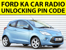 ✅FORD KA RADIO UNLOCKING PIN