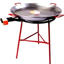 Spanish Large Paella KIT: Pan (90cm) & Gas Burner(70cm) & Reinforced TRIPOD