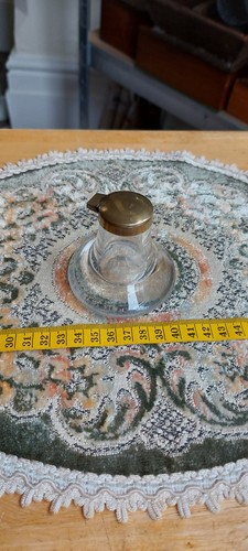 Antique vintage glass capstan - glass,