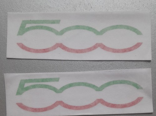 Fiat 500 logo side - logo, skirt