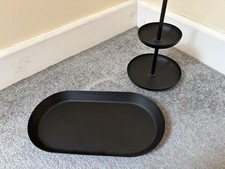 H&M Matte Black Jewellery Holder and Perfume Holder with Tray