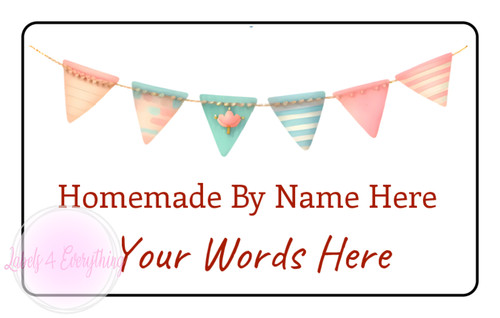 Personalised jam jar pot - personalised,