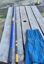 A VINTAGE 10FT BEACH CASTING ROD POSSIBLY CONOFLEX HEAVYDUTY ALLOY BUTT SECTION