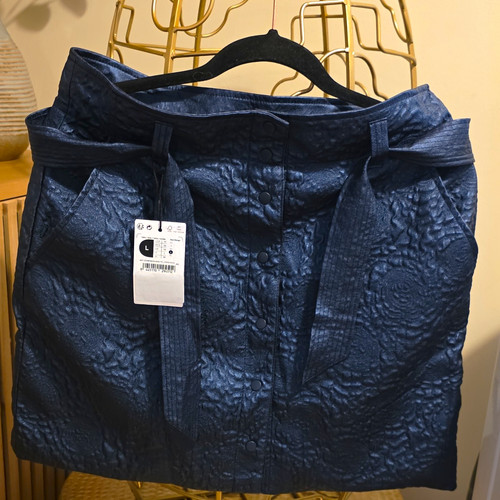 Desigual navy textured button - navy,